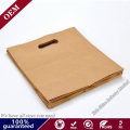 Wholesale Kraft Paper Bags Reusable Paper Lunch Bags Sandwich Paper Bags with Die Cut Hanle/Flat Handle